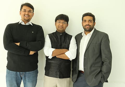 (From left) Innovaccer’s co-founders Sandeep Gupta, Abhinav Shashank, Kanav Hasija.