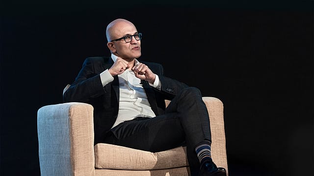 Satya Nadella on the magic of India stack: the yojanas and the policies and the tech stack co- evolve Satya Nadella on the magic of India stack: the yojanas and the policies and the tech stack co- evolve