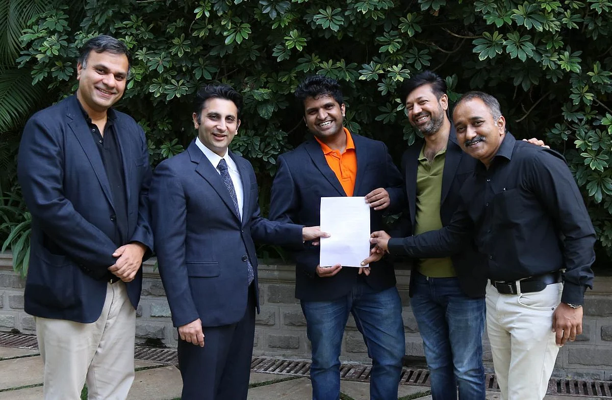 Left to right: Abhijit Pawar, chairman, AP Globale; Adar Poonawala, CEO, Serum Institute of India; Hasmukh Rawal, MD, Mylab; Sujit Jain, advisor and mentor, Mylab; and Shailendra Kawade, ED, Mylab.