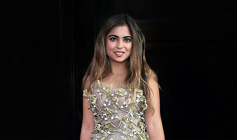 Isha Ambani says "a part of my