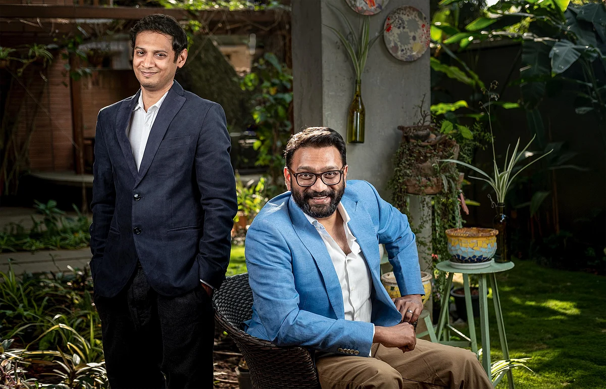 Koo co-founder Mayank Bidawatka (left) with CEO &amp; co-founder Aprameya Radhakrishna.