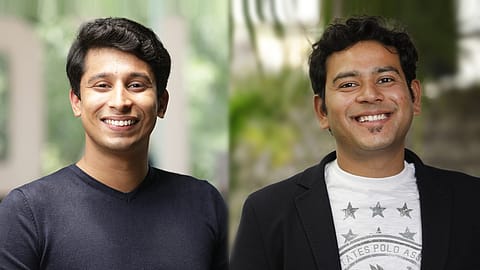 Meesho founders Vidit Aatrey (left) and Sanjeev Barnwal