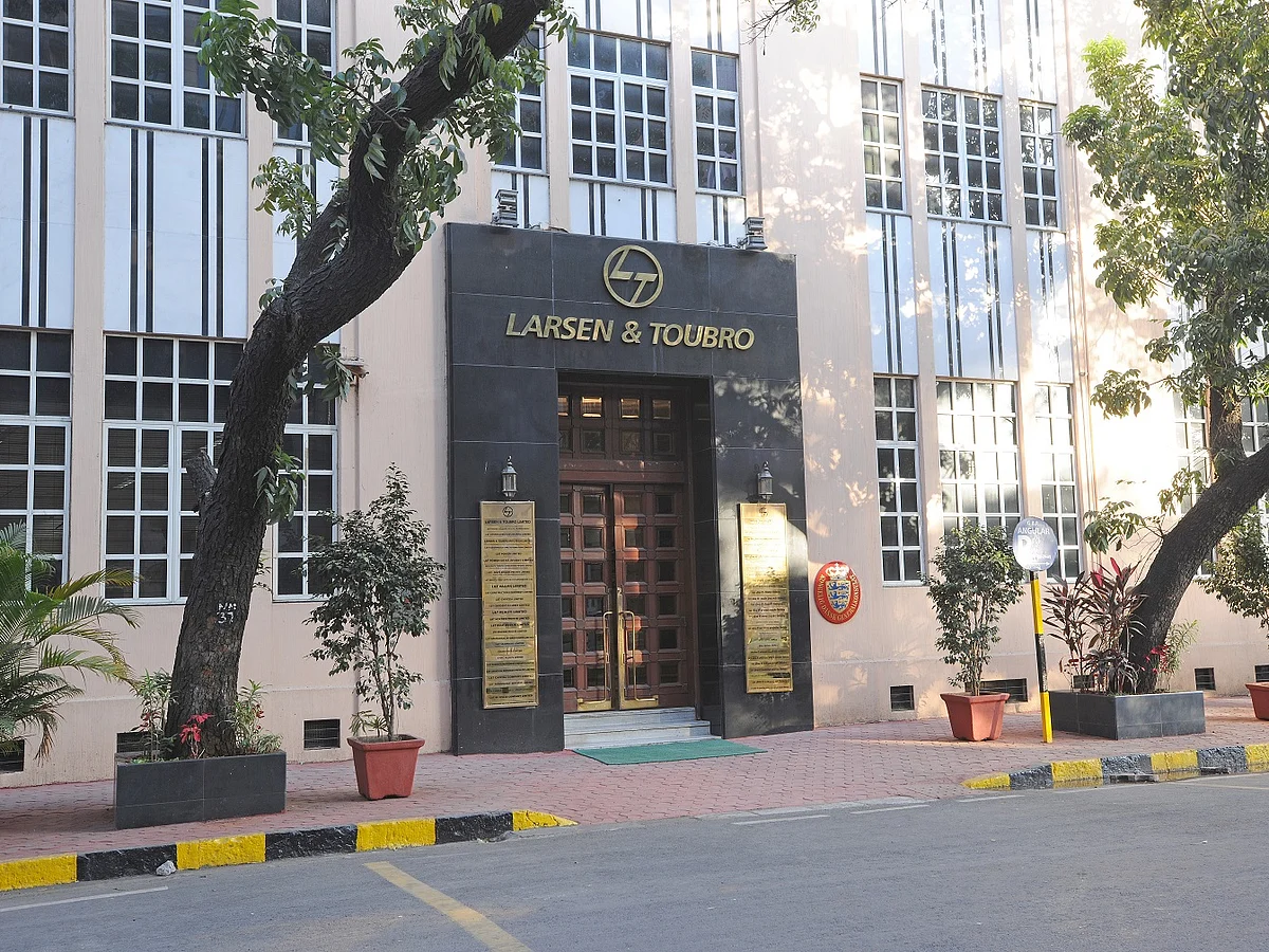 L&T shares hit a record high.