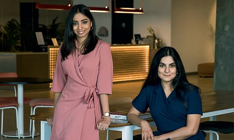 Shivani Poddar (left) and
Tanvi Malik, who set up
High Street Essentials in
2012, quickly pivoted to
work-from-home clothes
once the pandemic hit.