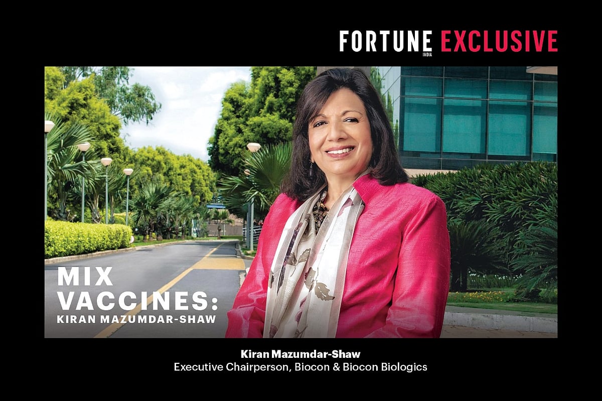 Mix and match vaccines, says Kiran Mazumdar-Shaw