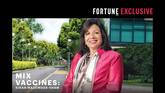 Mix and match vaccines, says Kiran Mazumdar-Shaw Mix and match vaccines, says Kiran Mazumdar-Shaw