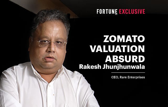 Zomato valuation absurd: Rakesh Jhunjhunwala
