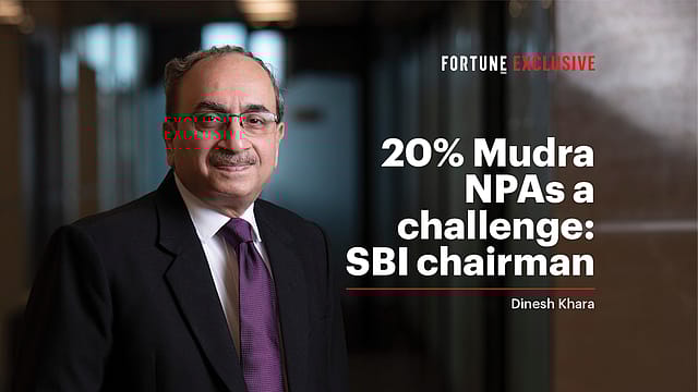20% NPA in Mudra loans: SBI chairman