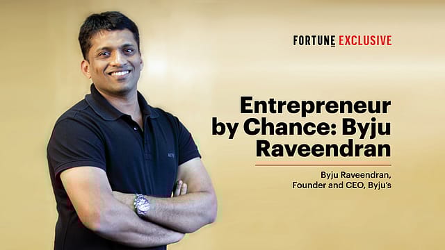VIDEO - Entrepreneur by chance: Byju Raveendran
