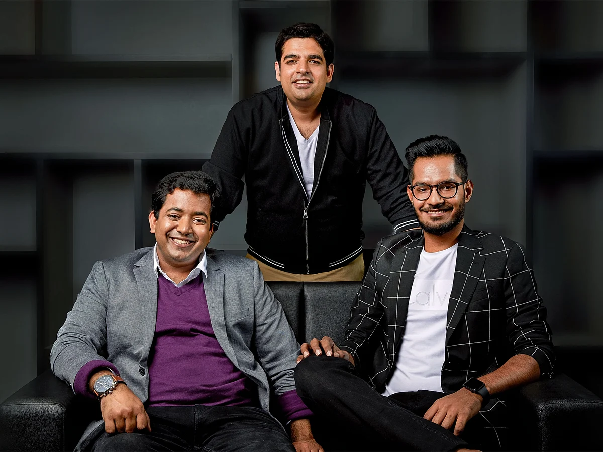 From Left: Roman Saini, co-founder; Gaurav Munjal, co-founder and CEO; and Hemesh Singh, co-founder.