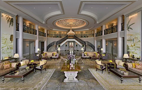 Raffles Udaipur, India’s first Raffles hotel, opened on August 2, 2021. The luxury hotel is built on a 21-acre private island set in the middle of the serene Udai Sagar lake, in Udaipur.