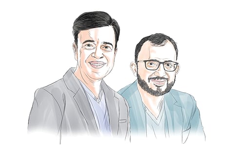 The hunt is on—From left: Umang
Bedi and Virendra Gupta
