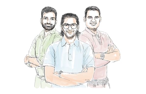 Servicing Homes—From left: Varun Khaitan, Raghav Chandra and Abhiraj Singh Bhal
