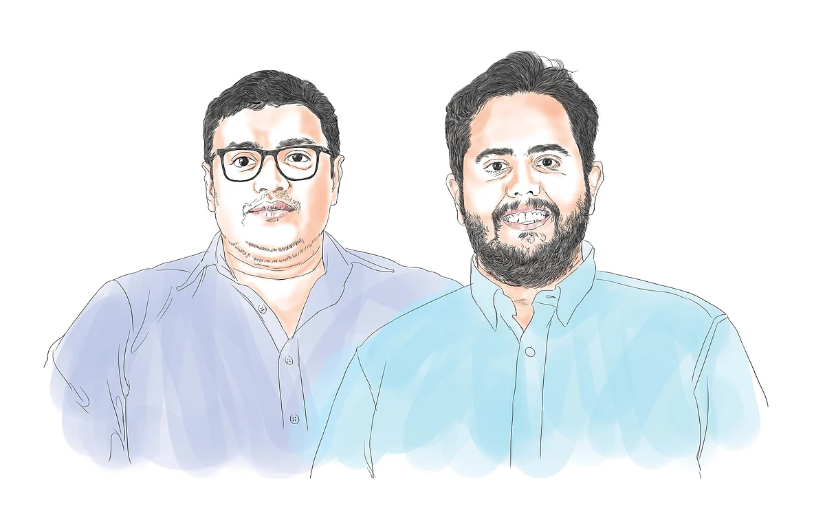 A plateful—from left: Sriharsha Majety and Nandan Reddy