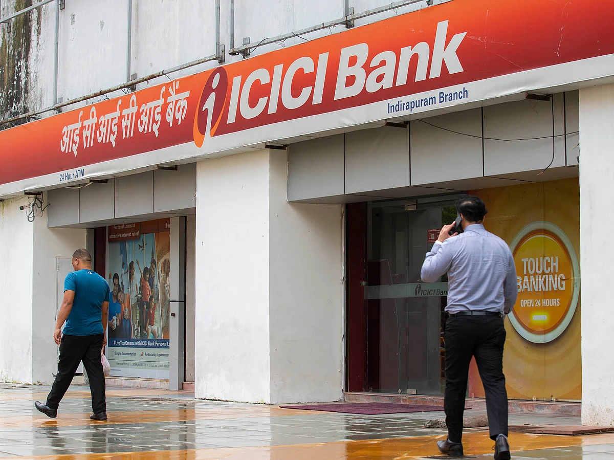 ICICI Bank shares rose 2% on Monday.