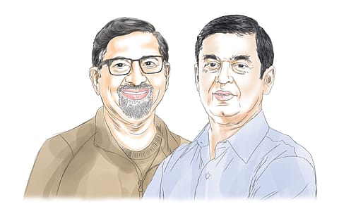 Interpreting Data—From left: Samir Bodas and Monish Darda