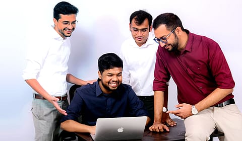 From left: Mihir Gupta, Anshuman Kumar, Payoj Jain and Divyansh Bordia