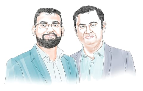 Money's worth—From left: Shashank Kumar and Harshil Mathur