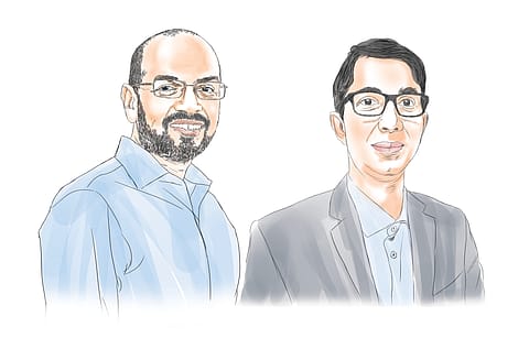 Virtual Learnings—From left: Chaitanya Kalipatnapu and Ashwin Damera