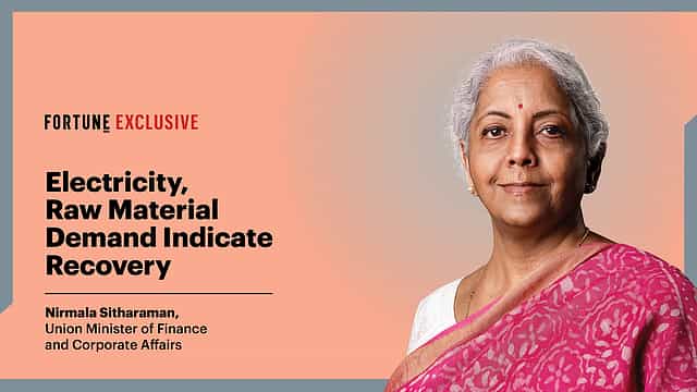 Electricity, raw material demand indicate recovery: Sitharaman