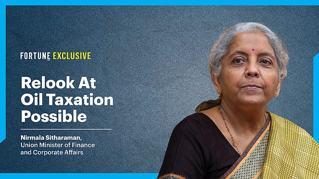 Relook at oil taxation possible: Sitharaman