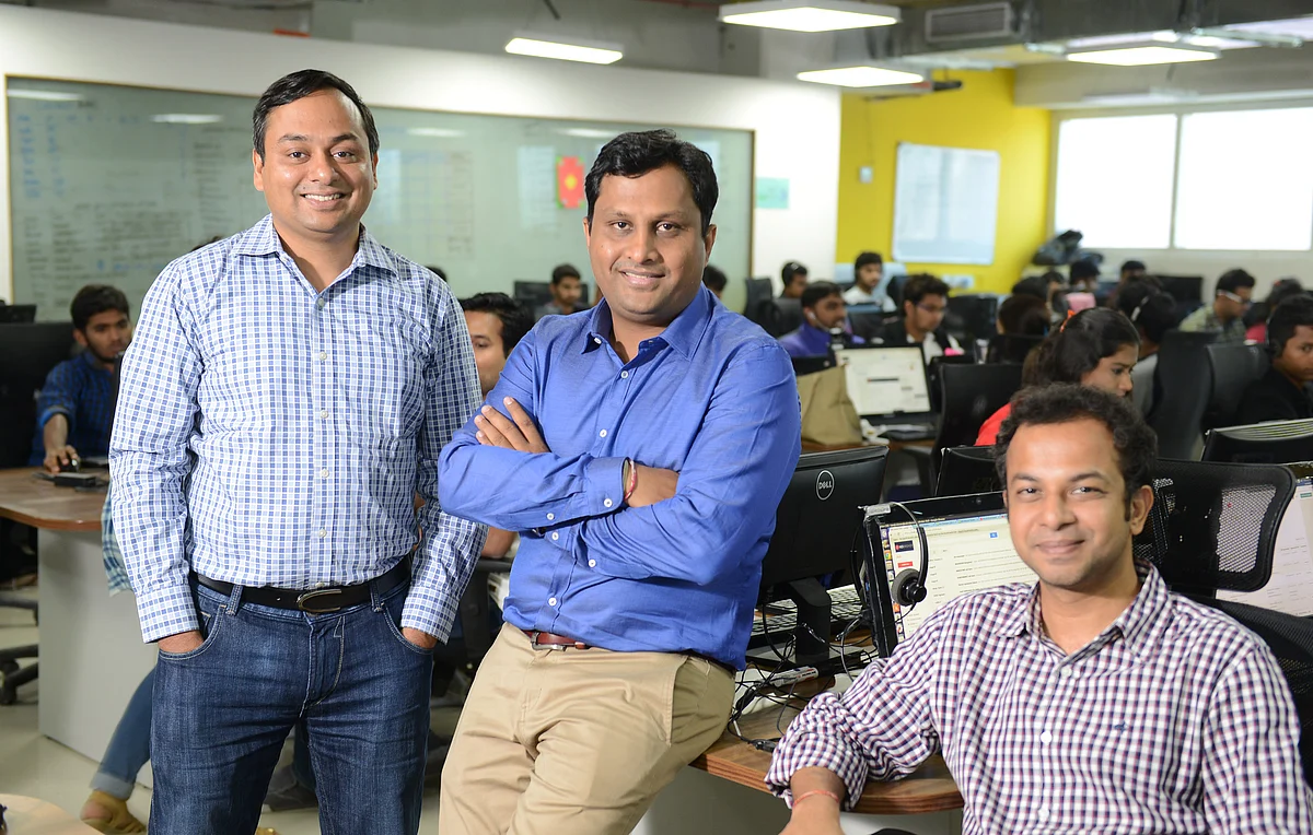 NoBroker Founders (L-R): 
Amit Kumar Agarwal (CEO), Akhil Gupta (CTO), Saurabh Garg (CBO)