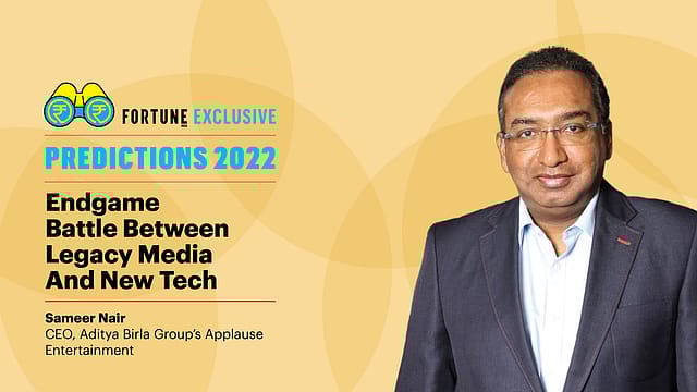 Predictions 2022: OTT eyeing TV's $7.2 bn revenue, says Sameer Nair