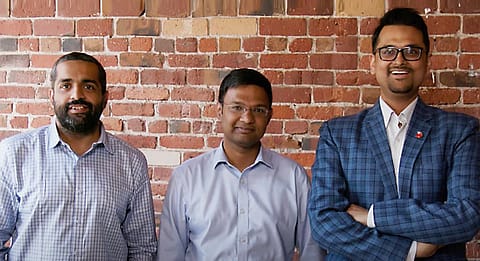 Kanav Hasija, cofounder and Chief Customer Officer; Abhinav Shashank, cofounder and Chief Executive Officer; Sandeep Gupta, cofounder and Chief Operating Officer.