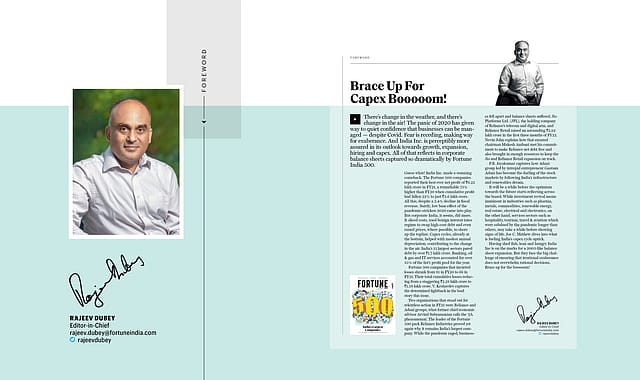 Fortune 500 India: Brace up for capex booooom!