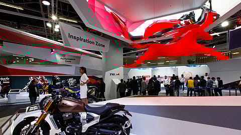 Shares of TVS Motor Company closed 4% higher on Thursday to hit a high of ₹2,507 on the BSE.