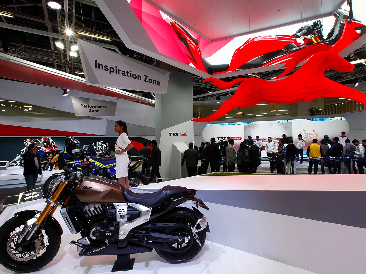 Shares of TVS Motor Company closed 4% higher on Thursday to hit a high of ₹2,507 on the BSE.