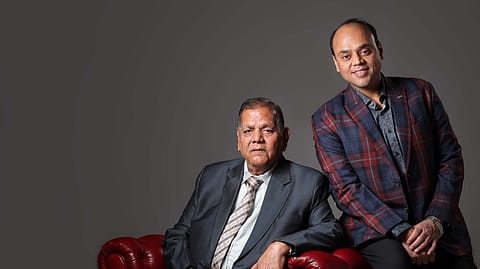 Bikaji chairman Shiv Ratan Agarwal and MD Deepak Agarwal