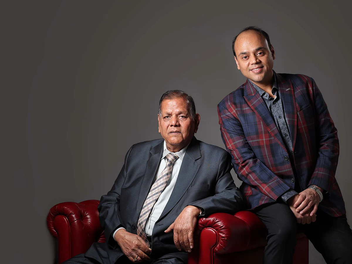 Bikaji chairman Shiv Ratan Agarwal and MD Deepak Agarwal
