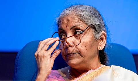 Finance minister Nirmala Sitharaman