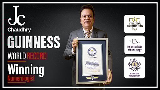 Guinness World Record Winning Numerologist – JC Chaudhry becoming 1st ever Indian to achieve the milestone 