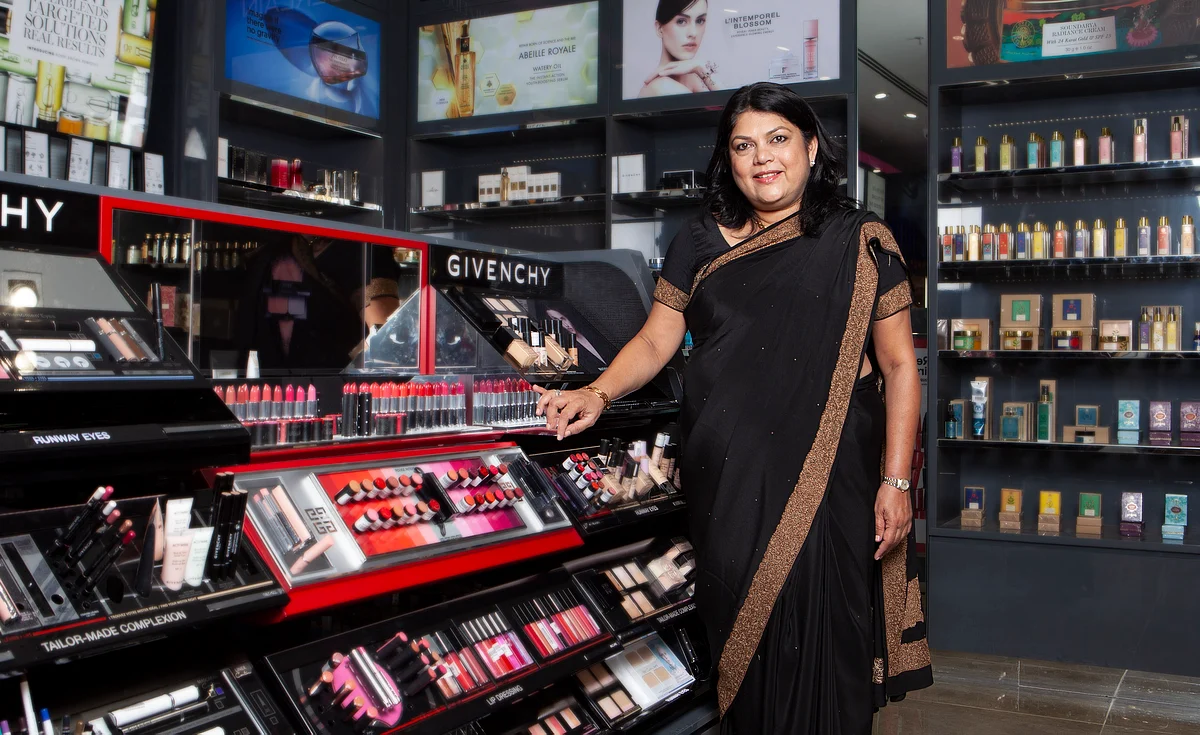 Falguni Nayar, founder and CEO of the beauty and lifestyle retail company Nykaa