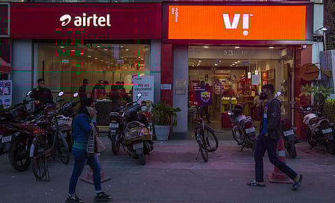 Both Airtel and Vodafone Idea shares were under stress on Tuesday
