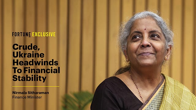 Ukraine, spiralling crude headwinds to financial stability: Sitharaman