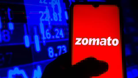Zomato shares rise 3.1% to hit an intraday high of ₹303.40 on the BSE on Tuesday
