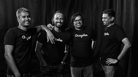 Chargebee founders (L-R) KP Saravanan (co-founder & CTO), Rajaraman S (co-founder & COO), Thiyagarajan T (co-founder), Krish Subramanian (co-founder & CEO)