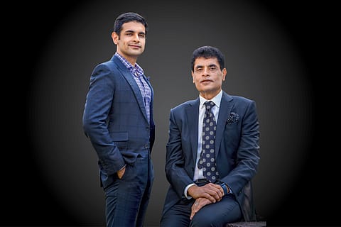 From left: Aashim and his father Ajay Relan