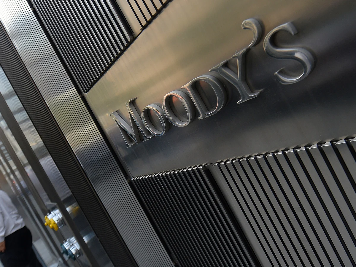 India relies less on exports as an engine of growth than does China, says Moody's.