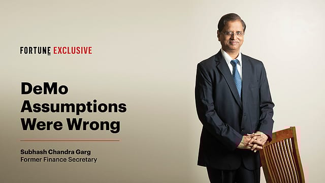 Note ban assumptions of black money with cash were wrong: Subhash Garg
