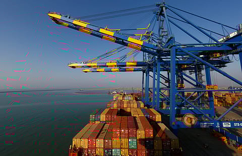 Between April 2023 and February 2024, Adani Ports handled 382 MMT of cargo.