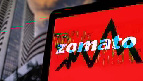 Zomato shares trade 55% lower than its all-time high touched in November 2021.