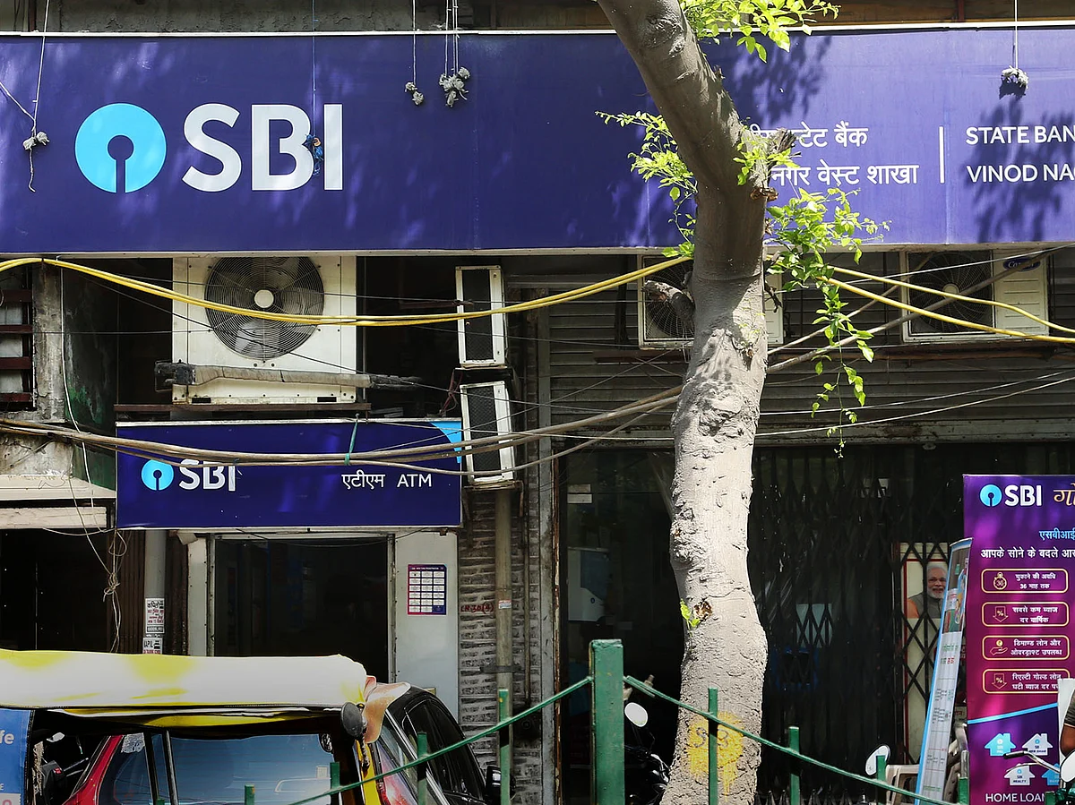 State Bank of India shares closed 1.2% higher at ₹813.70 on Monday 