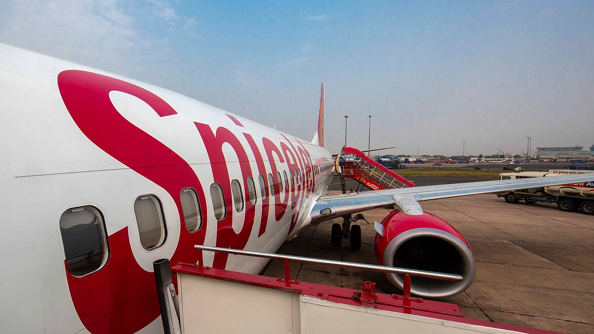 Shares of SpiceJet hit the day's high at ₹63 on the BSE, up 9% today.