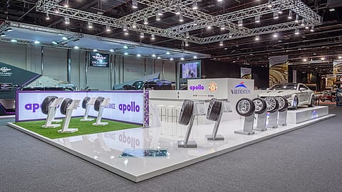 Apollo Tyres share price declined as much as 3.9% to ₹366.60 on the BSE