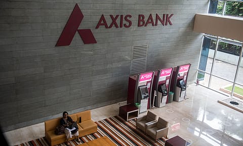 Axis Bank shares decline 3.1% to hit an intraday low of ₹853.75 on the BSE