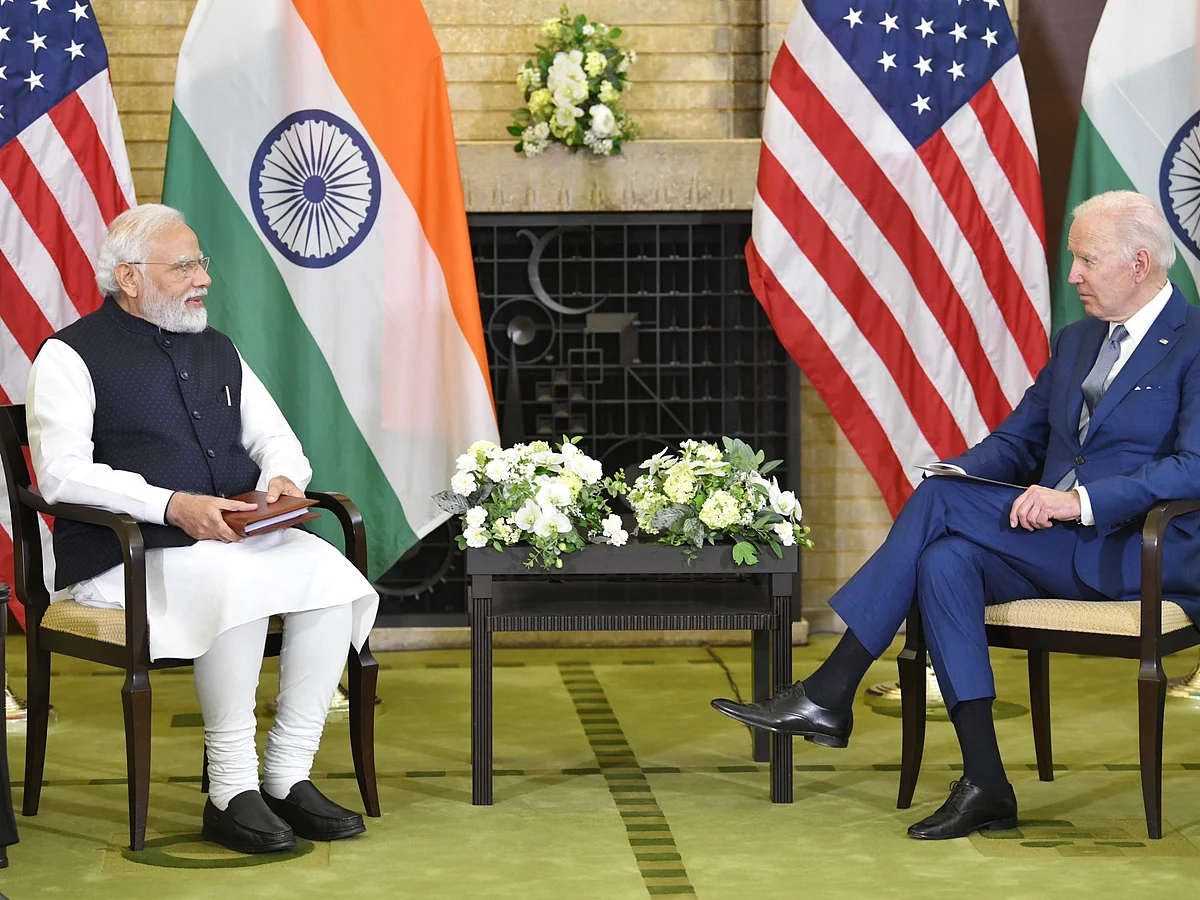 Prime Minister Narendra Modi with U.S. President Joe Biden (file).